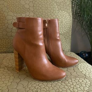 Tan Ankle high boots